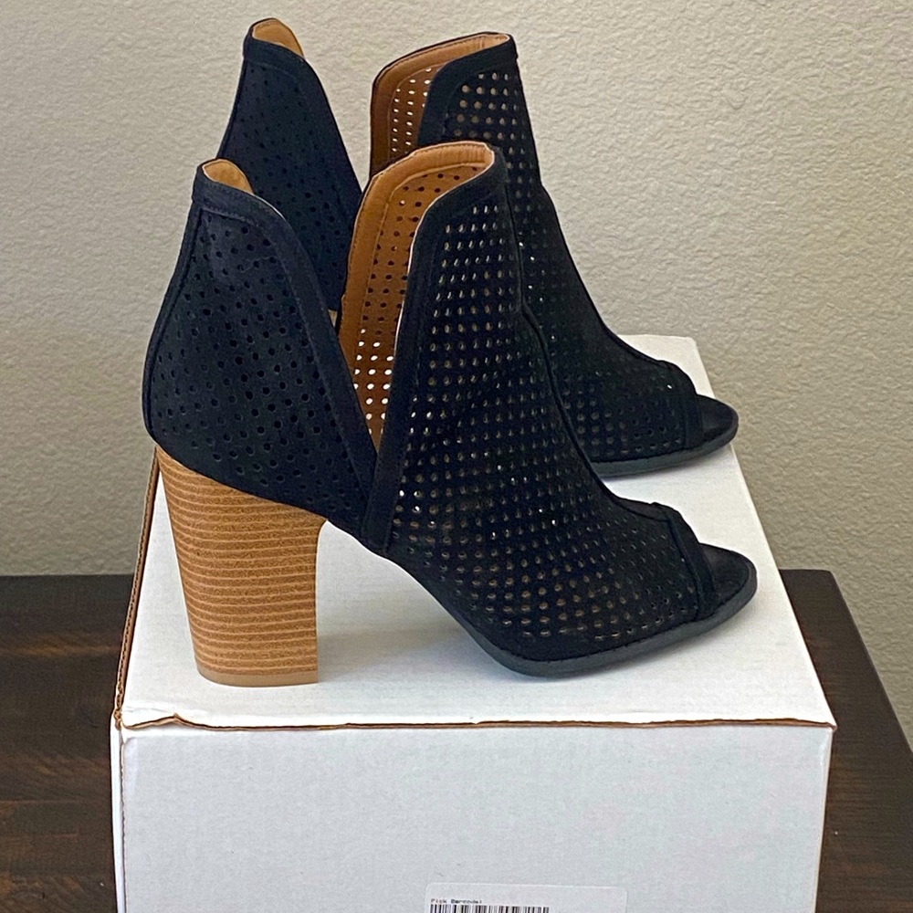 Venus screams sexy and these mesh open-toe booties are a show stopper!